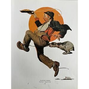 Fleeing, Hobo, Stealing, Serenade, Love Norman Rockwell, Print, Book Page, Art,